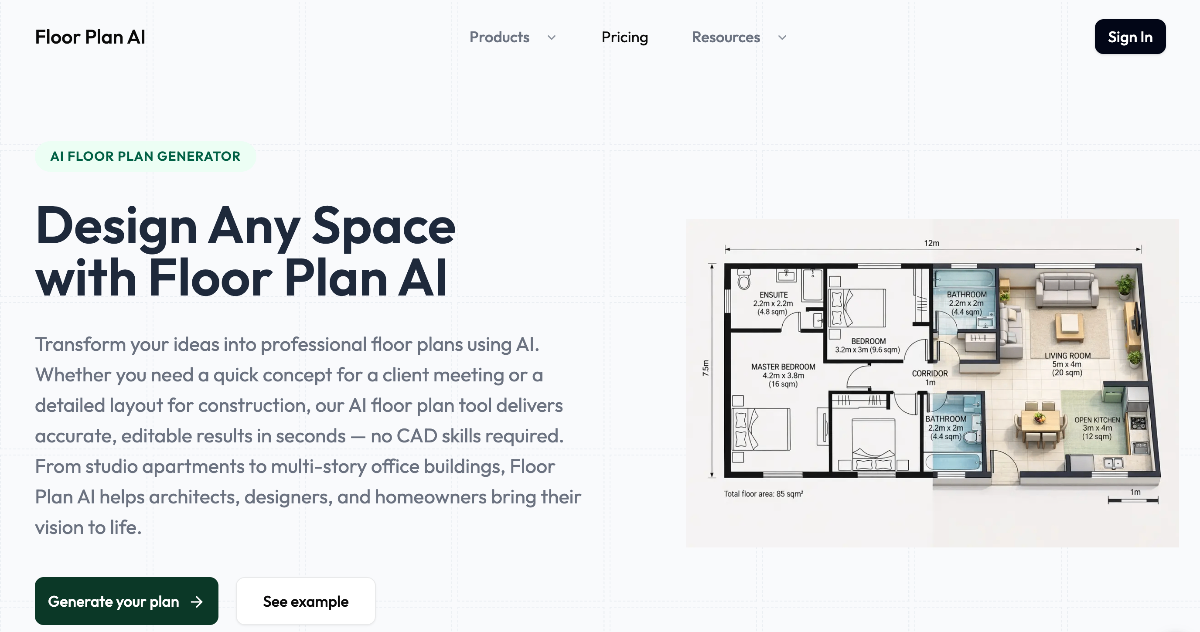 Floor Plan AI screenshot
