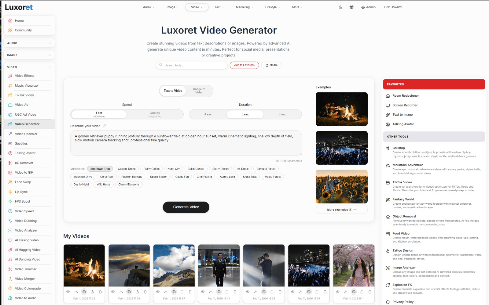 Luxoret screenshot