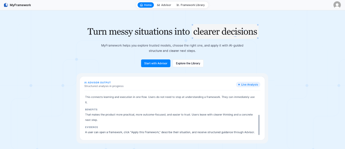 MyFramework screenshot