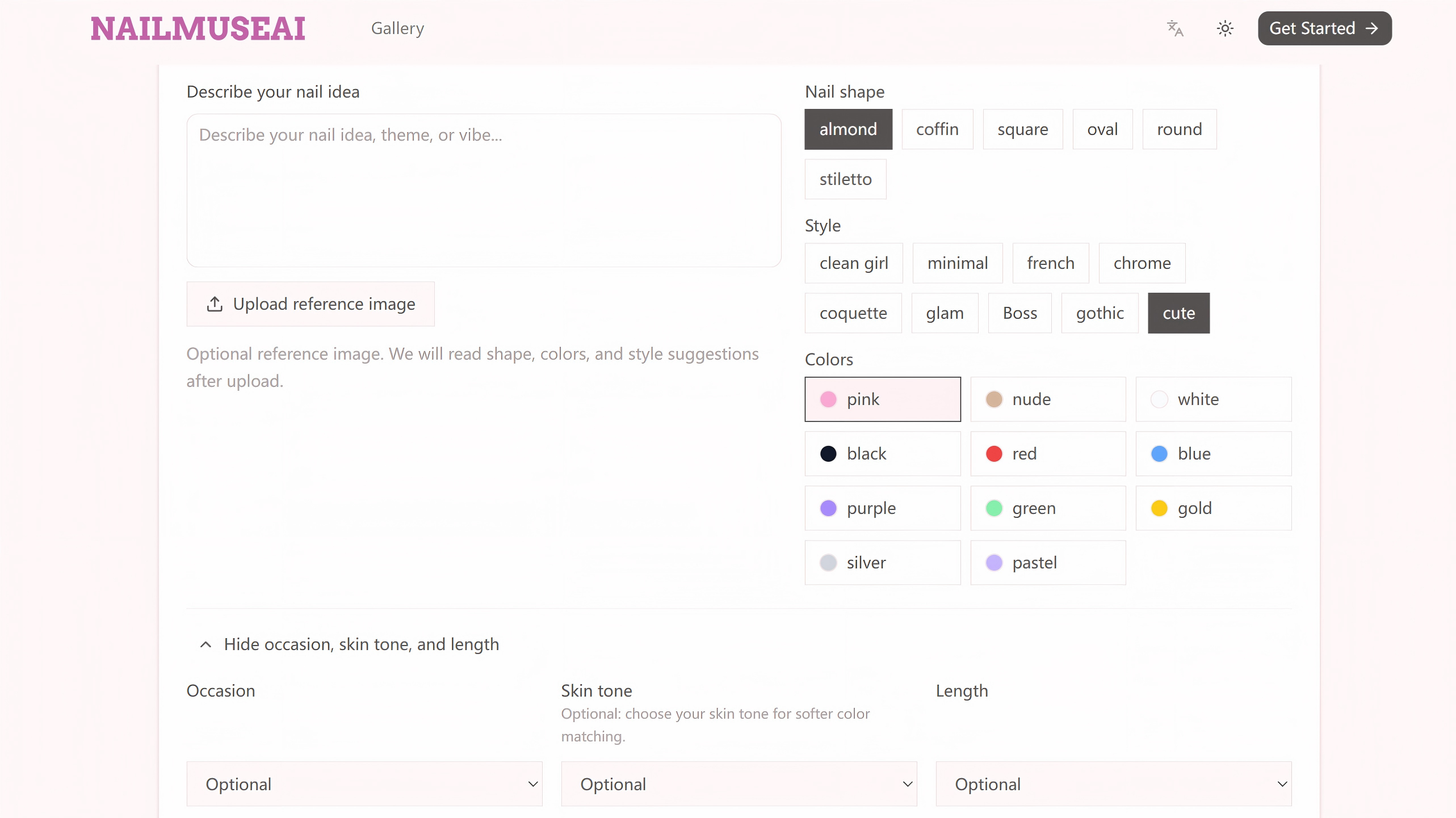NailMuseAI screenshot