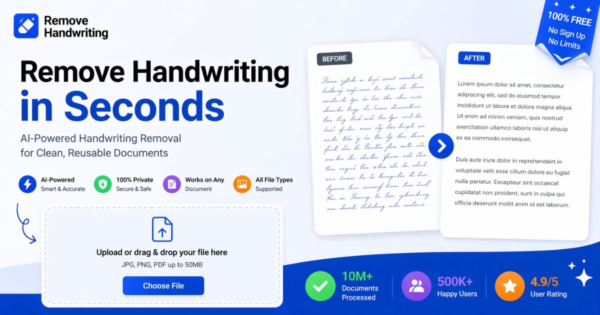 Remove Handwriting screenshot