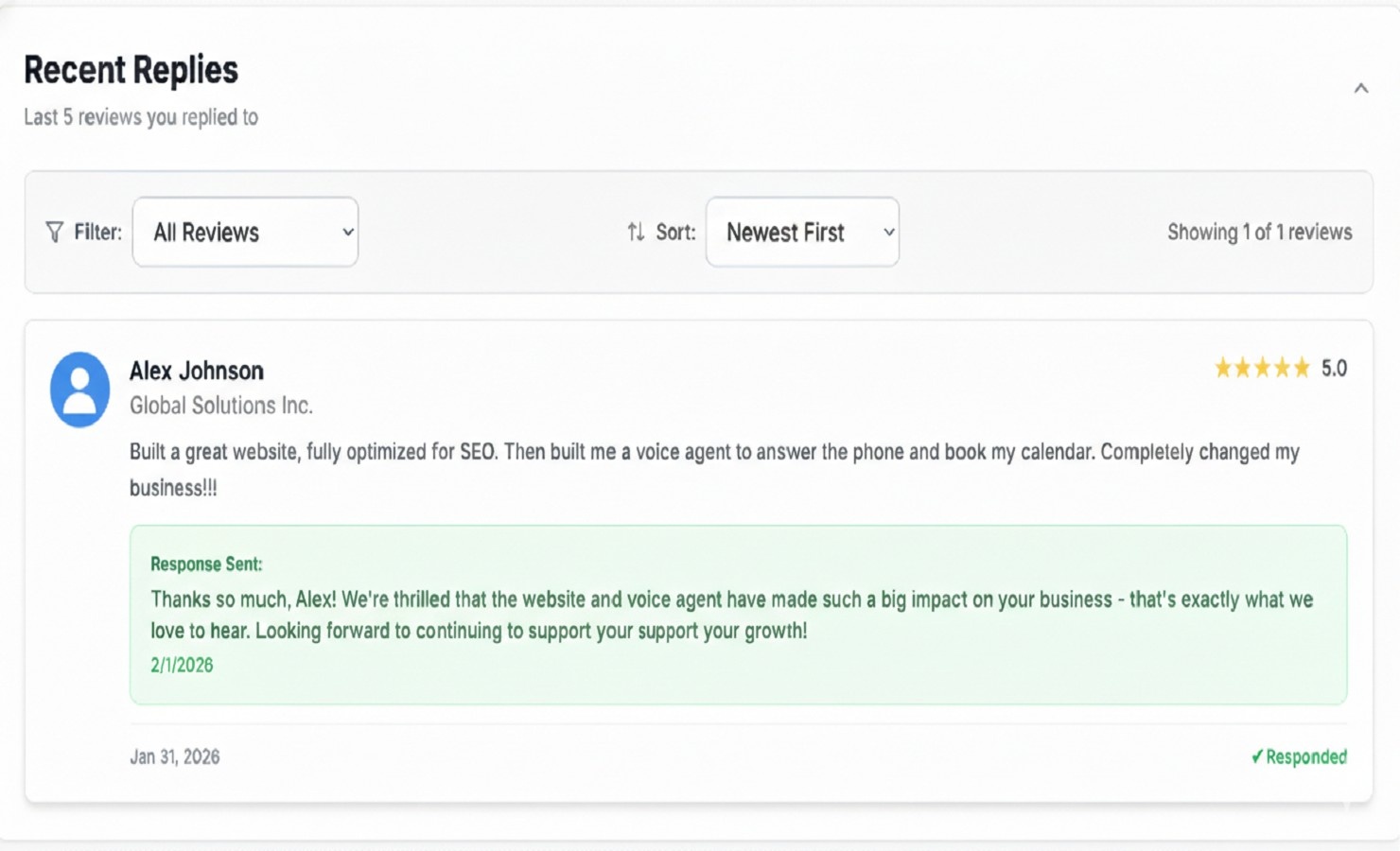 Reply Champion screenshot