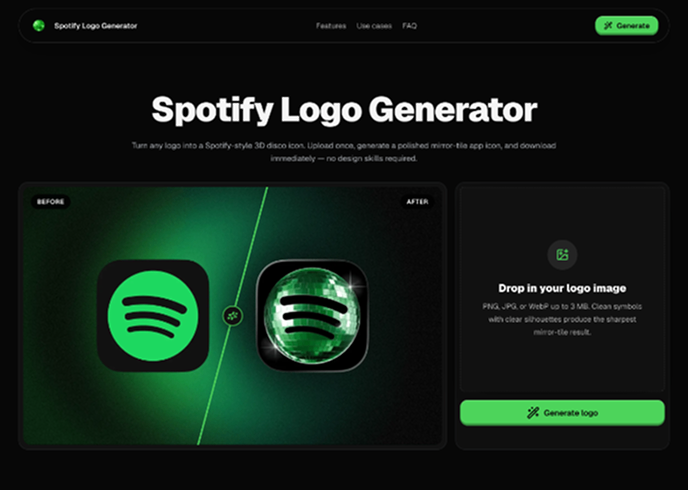 Spotify Logo Generator screenshot